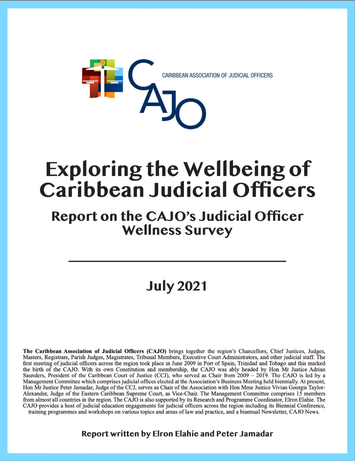 Exploring the Wellbeing of Caribbean Judicial Officers